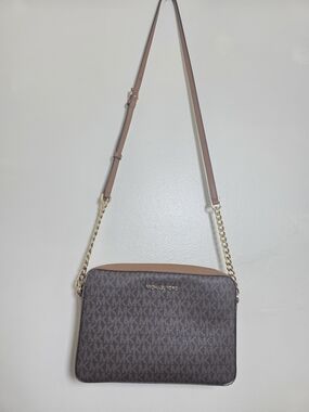 Michael Kors Brown Signature Crossbody Bag